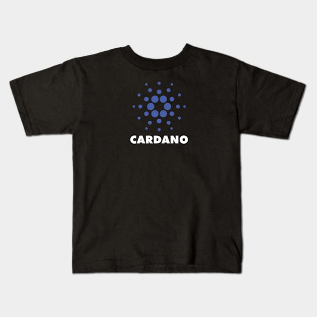 Cardano Logotype Kids T-Shirt by CryptoHunter